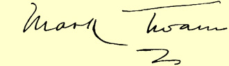 Mark Twain Signature